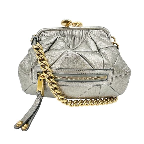 MARC JACOBS Collection Patchwork Metallic Leather Little Stam Bag